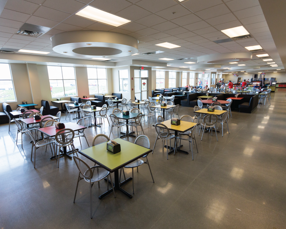Dining inside the Droplight Grand Park Events Center